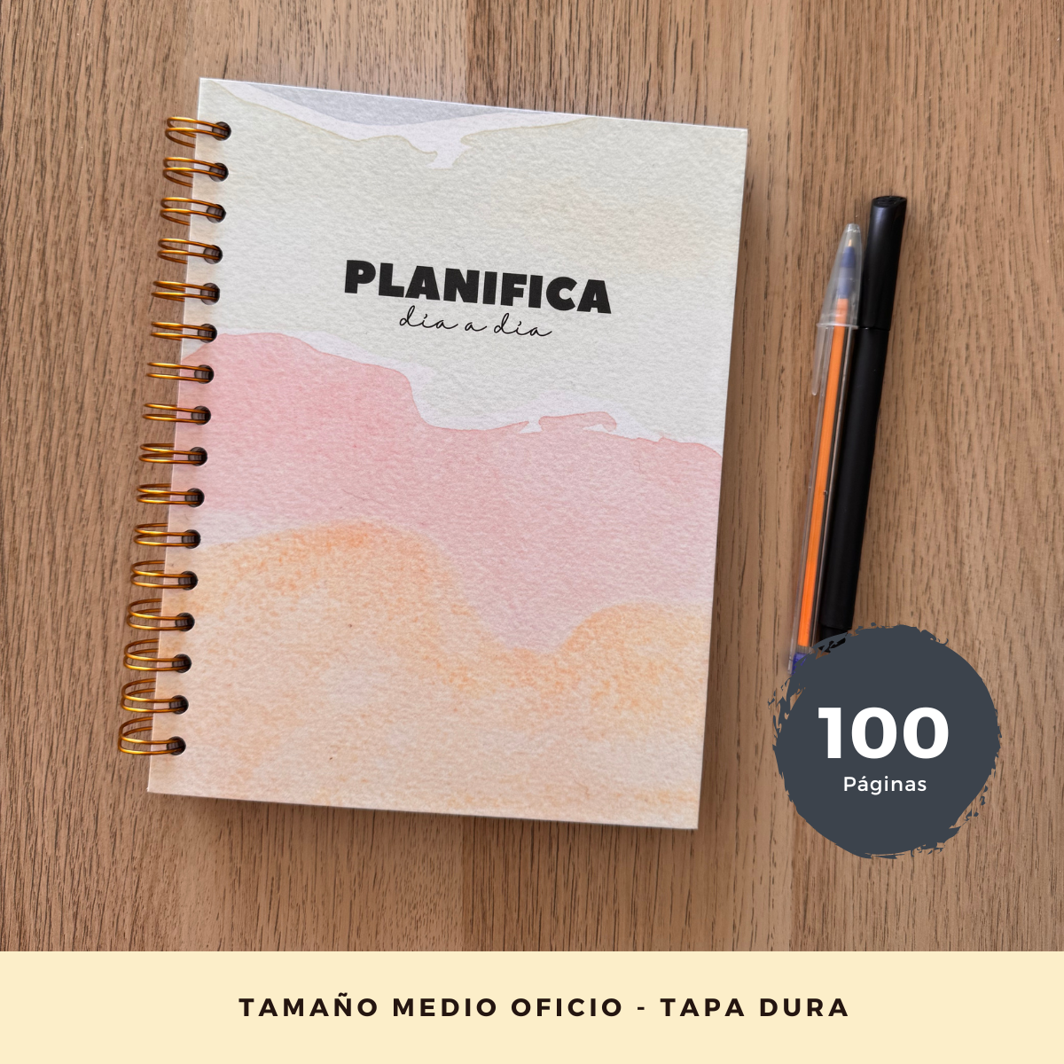 Planifica Tu Día - Planner Diario 3 Meses Sin Fecha