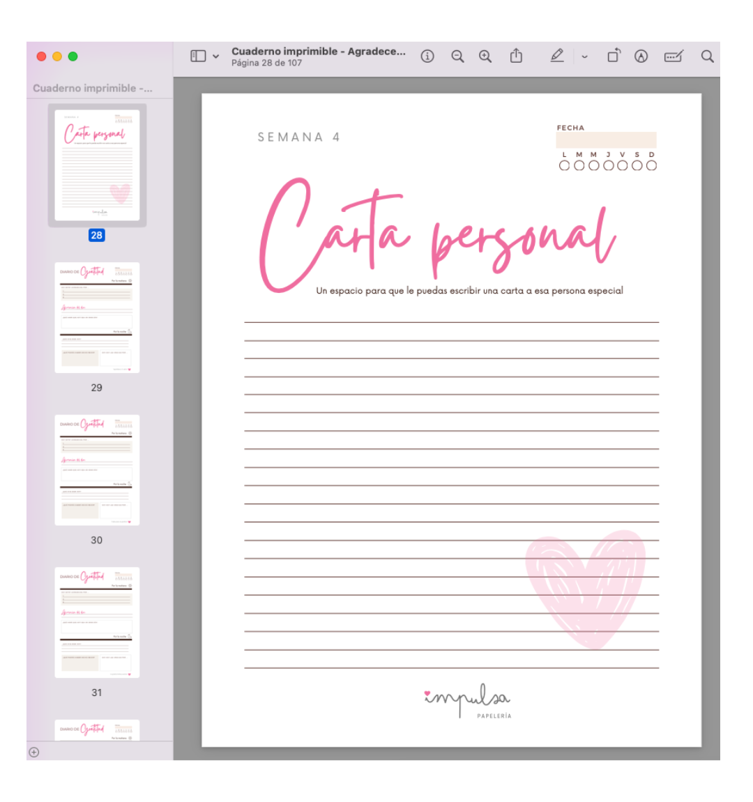 Cuaderno de gratitud 90 días