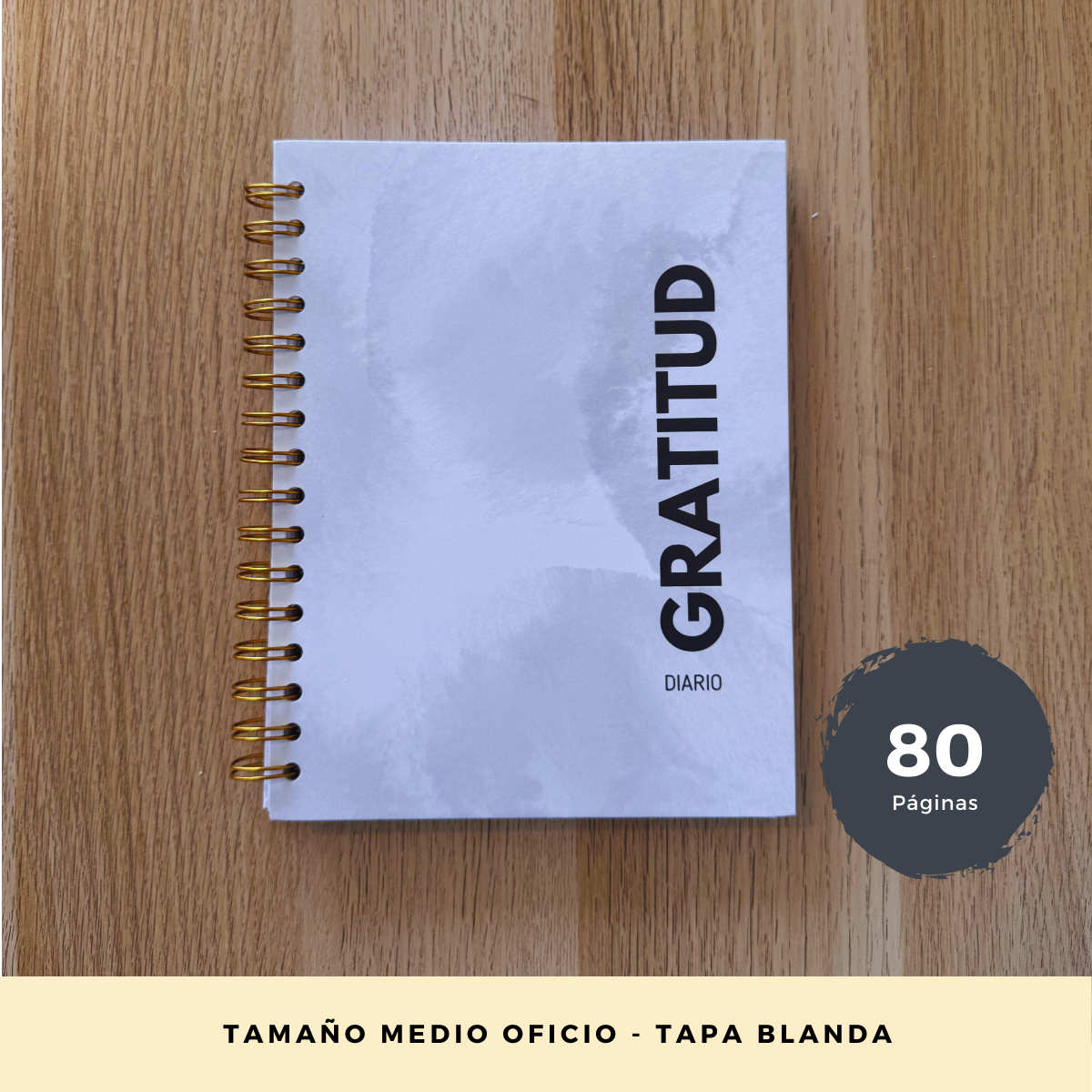 Diario De Gratitud - 90 Días - Diseño Neutro