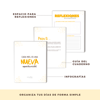 Agenda sin fecha – Liviana, flexible y sin fechas fijas