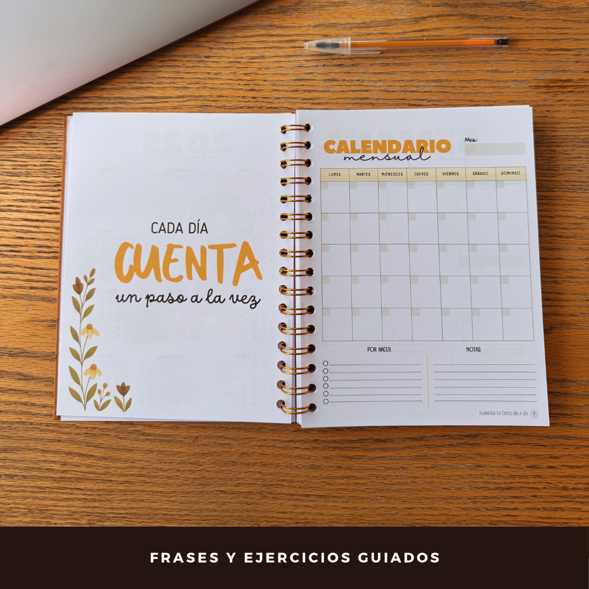 Planner Diario 2 Meses Sin Fecha - Con Notas - Portátil y Liviano