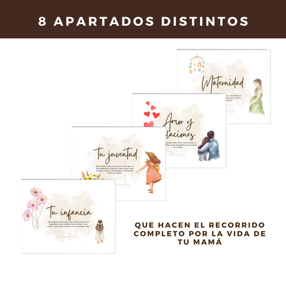 Mamá, Cuéntame Tu Historia - Regalo Día De La Madre- Personalizado