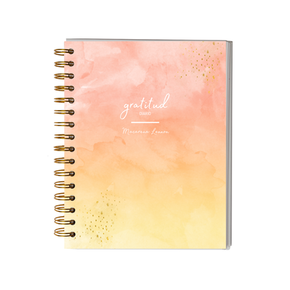 Diario de Gratitud Personalizado con Nombre - Rosa