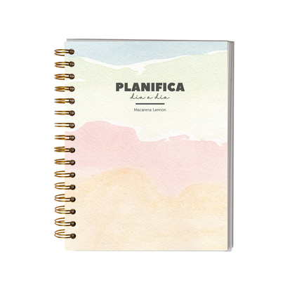 Planner Diario 3 Meses Sin Fecha Personalizado Nombre 2 Días