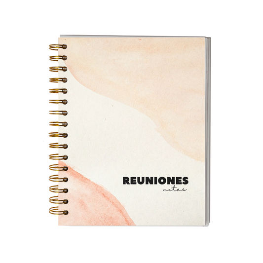 Cuaderno de Reuniones Profesional - Espacio para 60 Reuniones