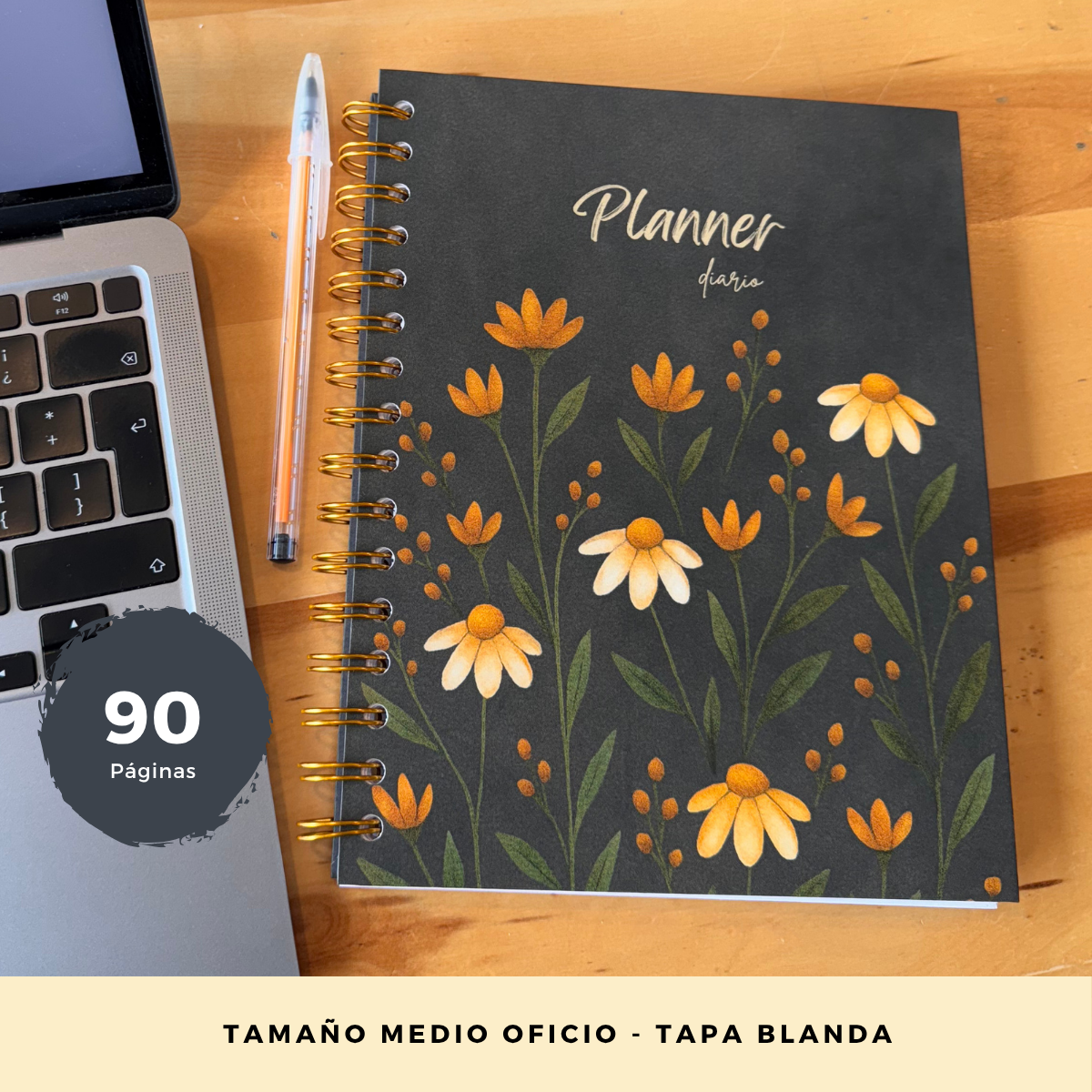 Planner Diario 2 Meses Sin Fecha - Con Notas - Portátil y Liviano