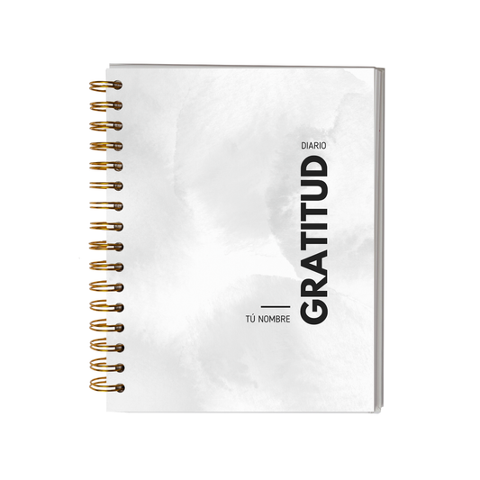 Diario de Gratitud Personalizado con Nombre -Neutro