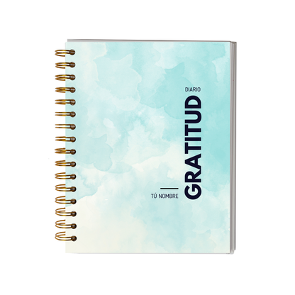 Diario de Gratitud Personalizado con Nombre -Neutro