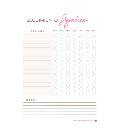 Diario de gratitud 2 semanas