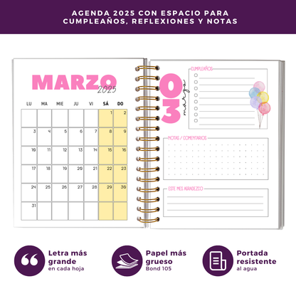 Agenda 2025 Adulto Mayor - Organización y Reflexión / Letra Grande