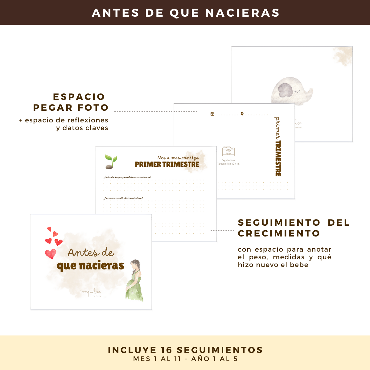 Álbum De Fotos Y Recuerdos Para Bebés - Primeros Recuerdos