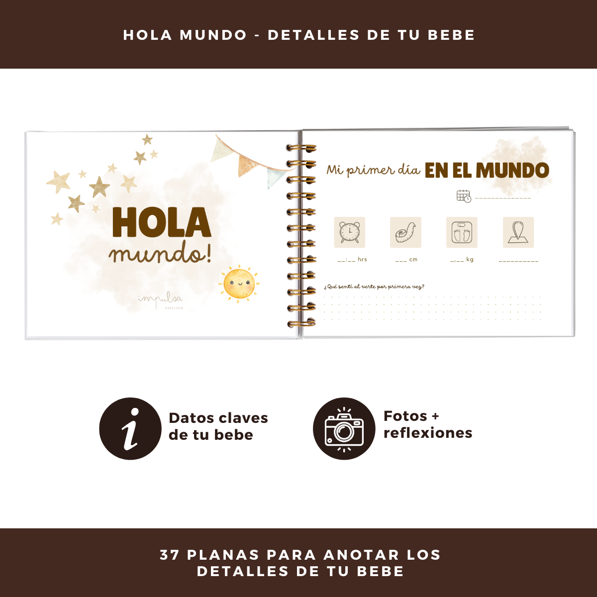 Álbum De Fotos Y Recuerdos Para Bebés - Primeros Recuerdos