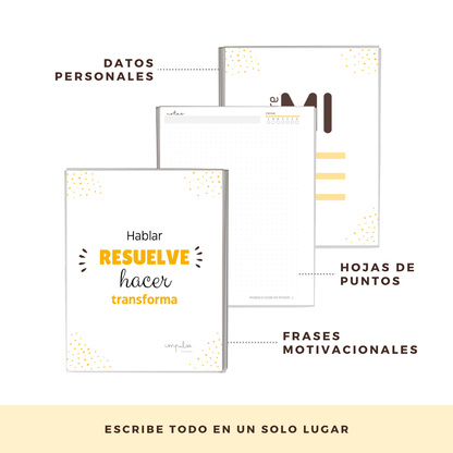 Cuaderno de Puntos Personalizado con Nombre Regalo