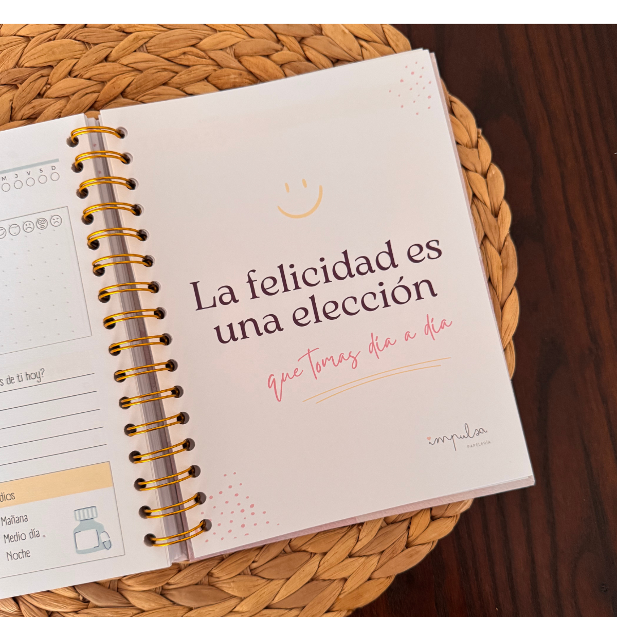 Agenda Personalizada 2025 - Letra Grande Y Frases