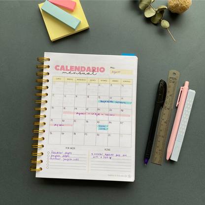 Planifica Tu Día - Planner Diario 3 Meses Sin Fecha