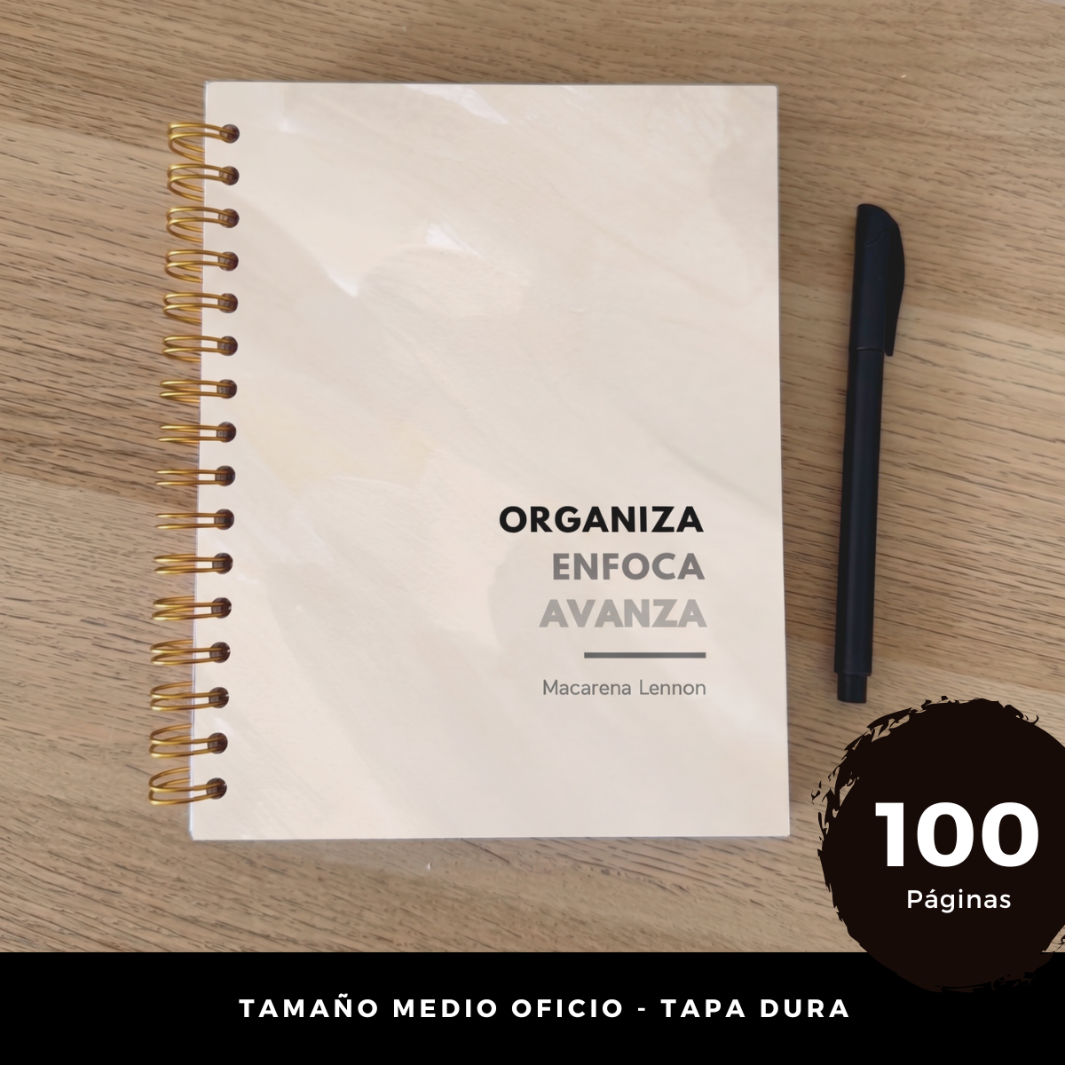 Planner Diario 3 Meses Sin Fecha Personalizado Nombre 2 Días
