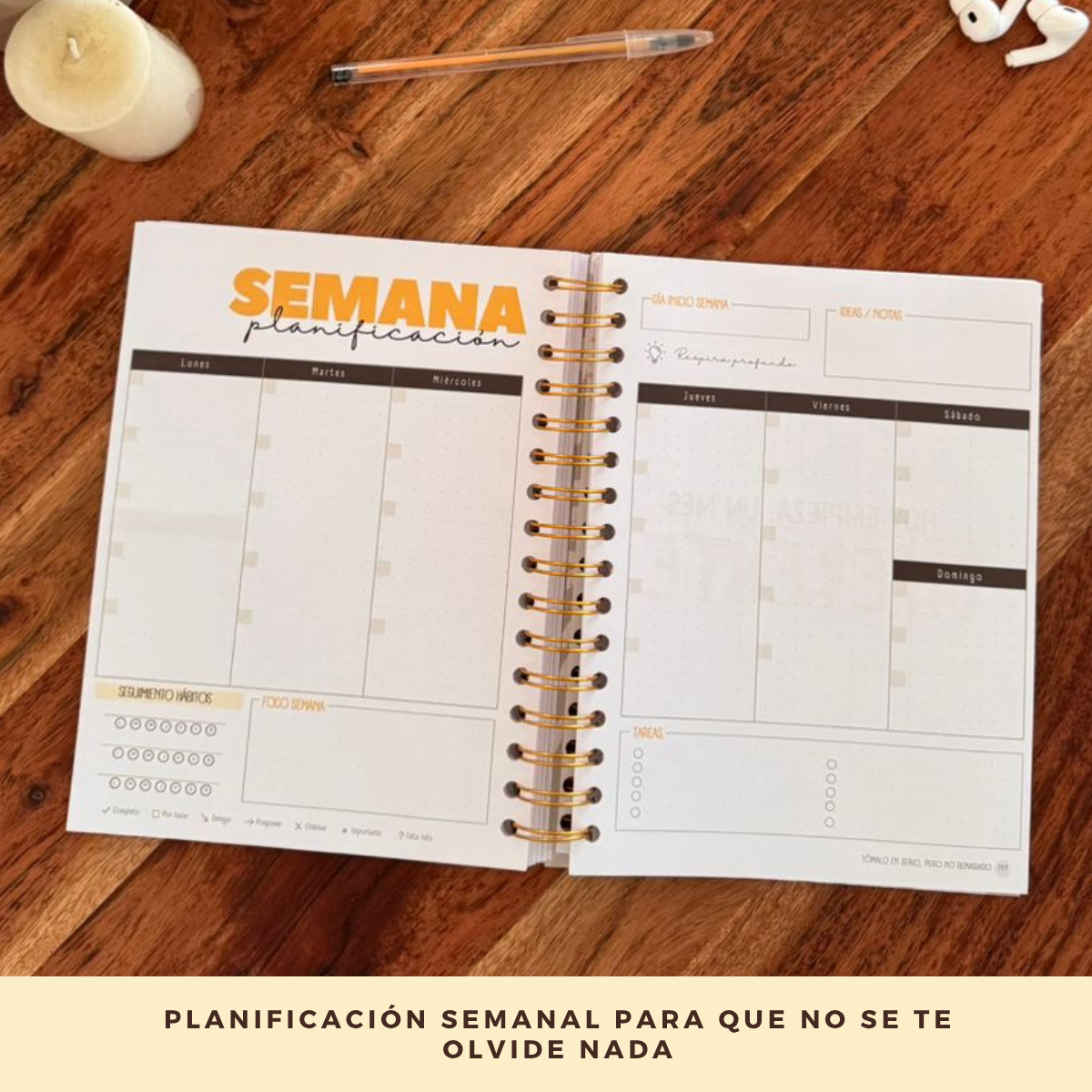 Agenda sin fecha – Liviana, flexible y sin fechas fijas
