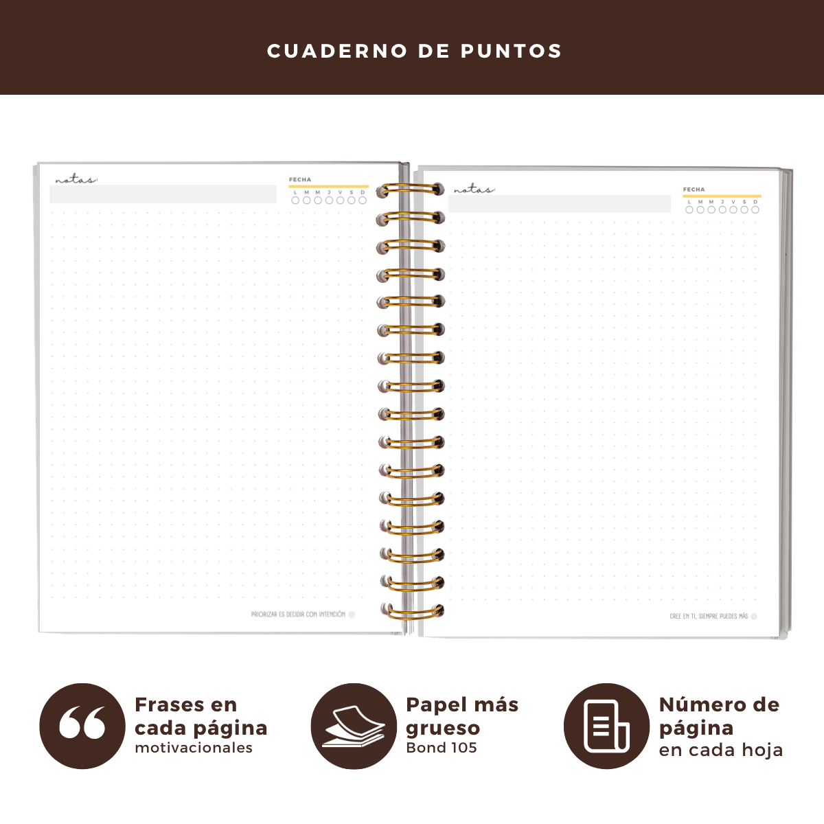 Cuaderno de Puntos Personalizado con Nombre Regalo