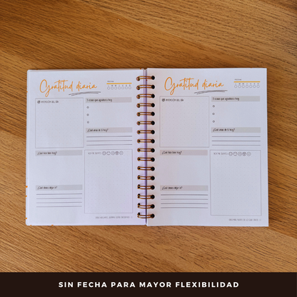 Diario de Gratitud Personalizado con Nombre -Neutro