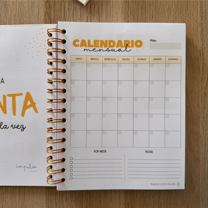 Planner Diario 3 Meses Sin Fecha - Sábado Y Domingo - Frase