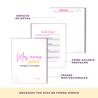 Planifica Tu Día - Planner Diario 3 Meses Sin Fecha