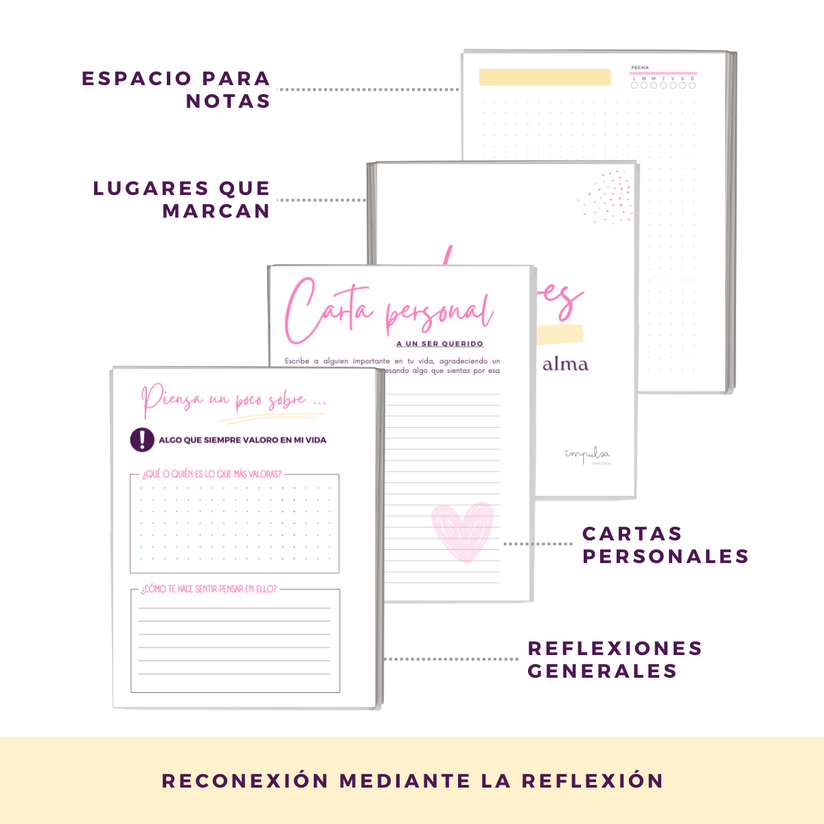 Agenda Personalizada 2025 - Letra Grande Y Frases