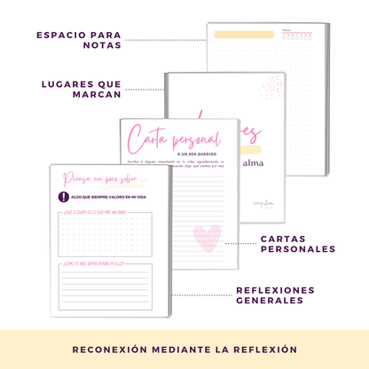 Agenda Personalizada 2025 - Letra Grande Y Frases