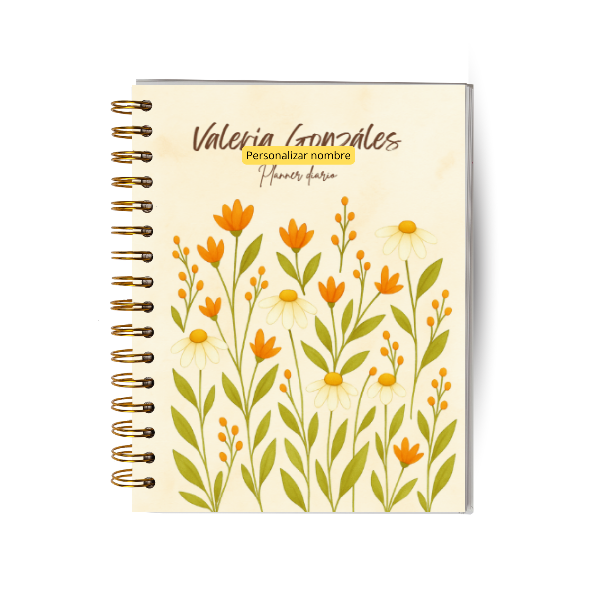 Planner Diario Personalizado 2 Meses Sin Fecha - Con Notas - Portátil y Liviano