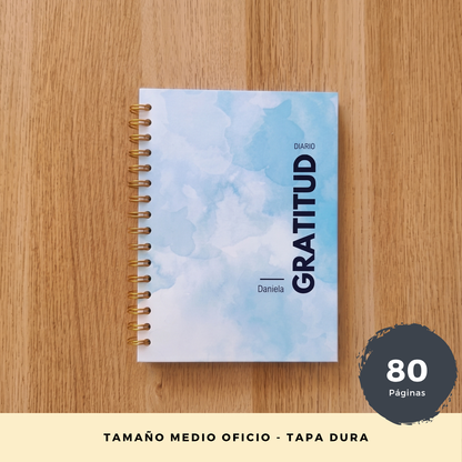 Diario de Gratitud Personalizado con Nombre -Neutro