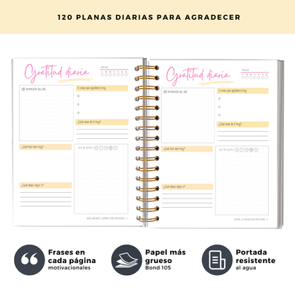 Momentos Gratitud - Cuaderno Diario De Reflexión Y Gratitud