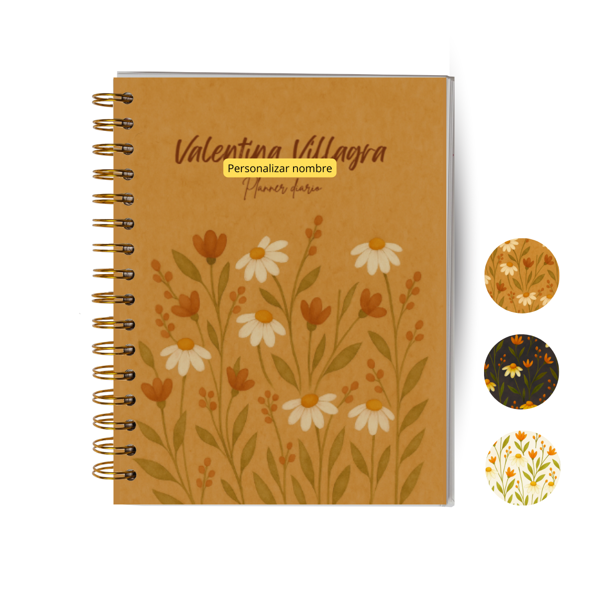 Planner Diario Personalizado 2 Meses Sin Fecha - Con Notas - Portátil y Liviano